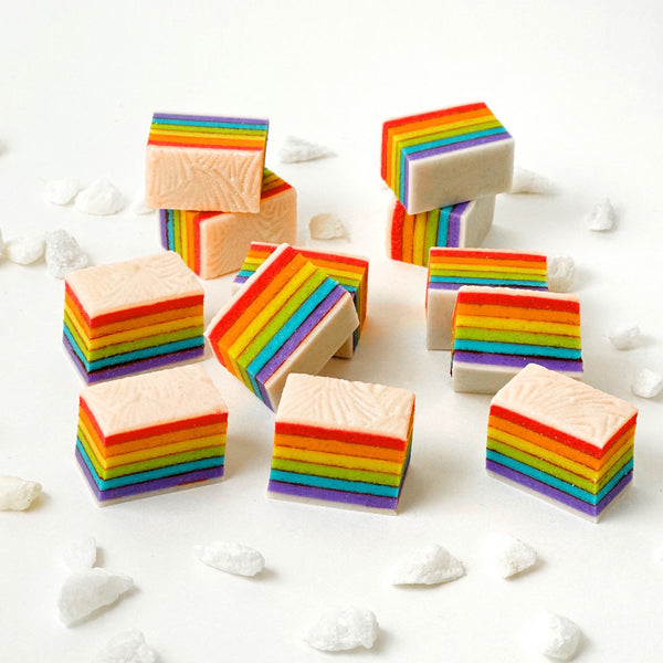 marzipan all rainbow cookies white