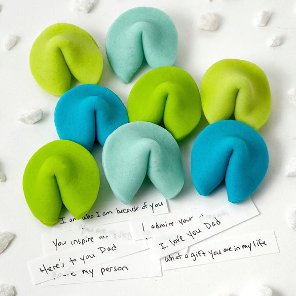 father's day marzipan fortune cookies layout