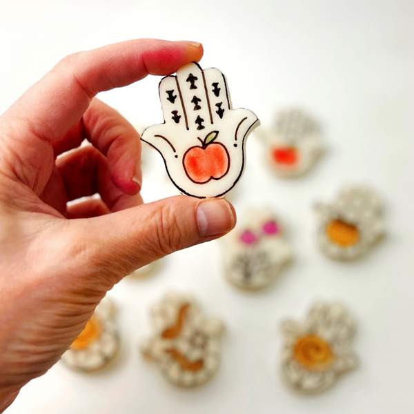 rosh hashanah hamsa placecards