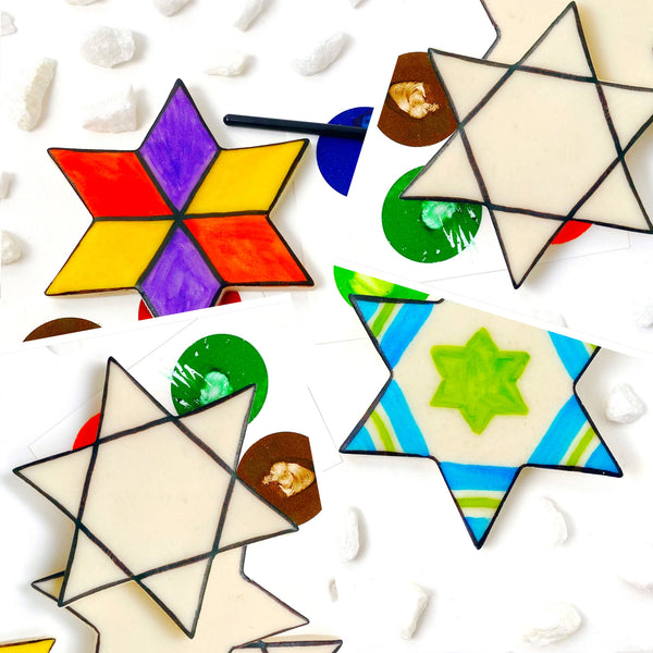 mega hanukkah paint your own all stars of David