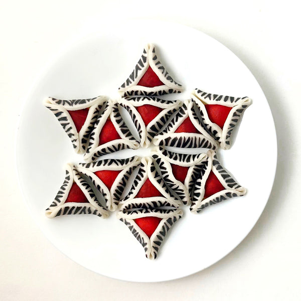 purim zebra hamantaschen star
