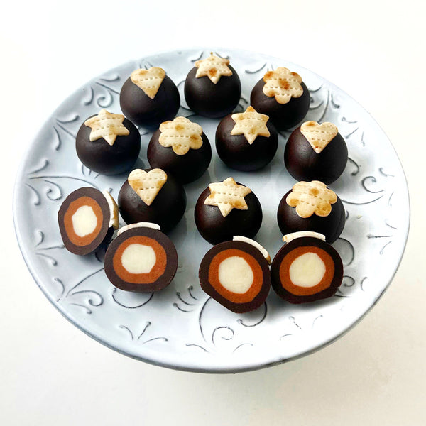 passover matzah truffles on a plate