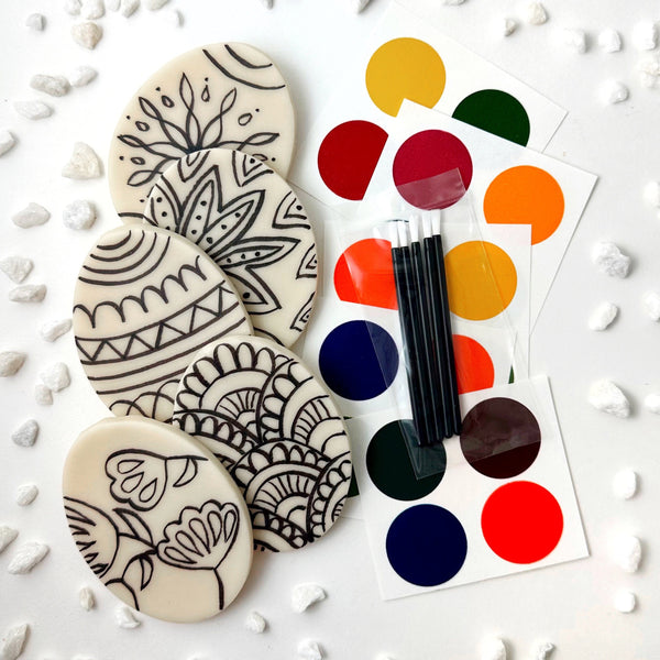 marzipan pisanki paint your own all 5