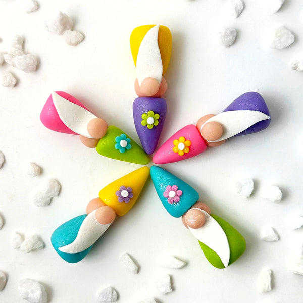 pretty spring gnomes