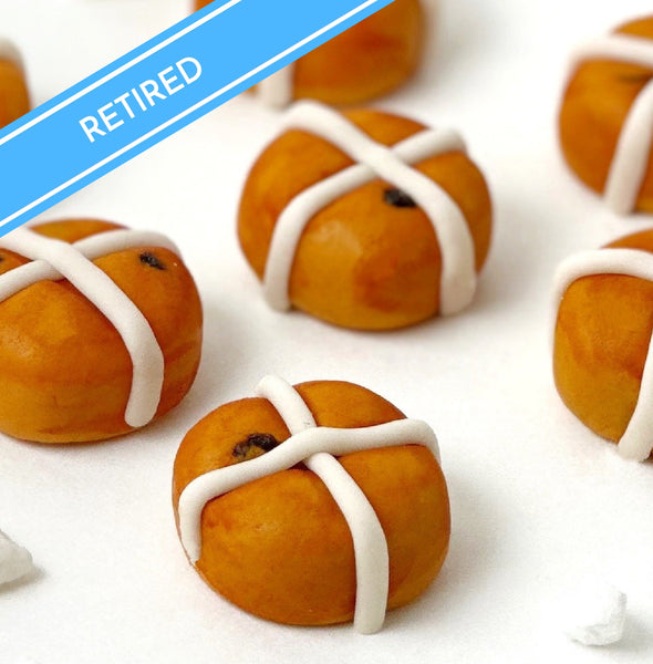 mini hot cross buns