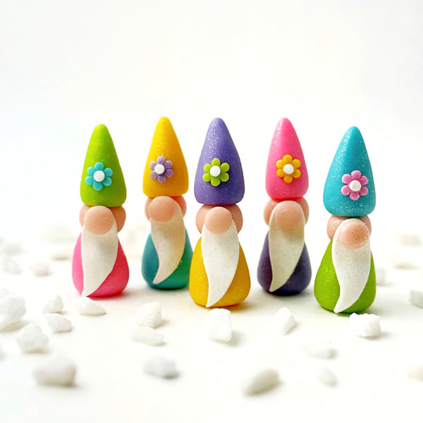 pretty spring gnomes