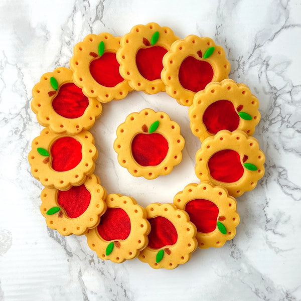 rosh hashanah linzer apples