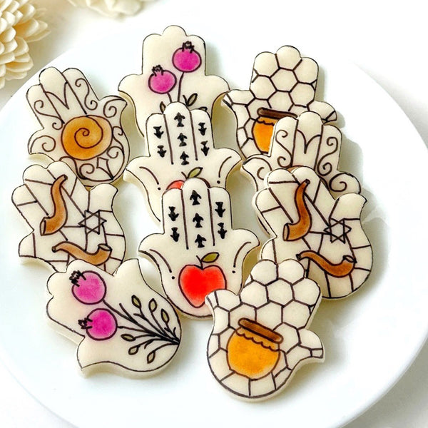 rosh hashanah hamsa placecards