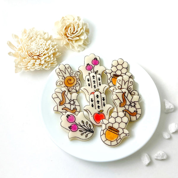 rosh hashanah hamsa placecards