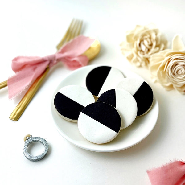 black & white cookies