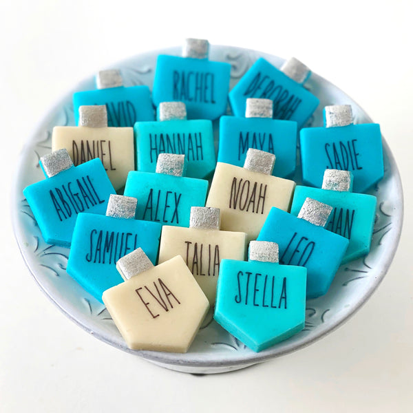 hanukkah personalized dreidels