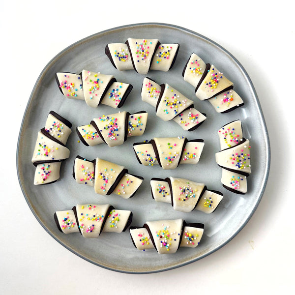rainbow sprinkle rugelach