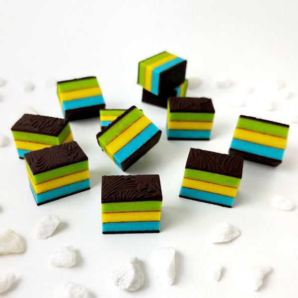 father's day marzipan rainbow cookies layout