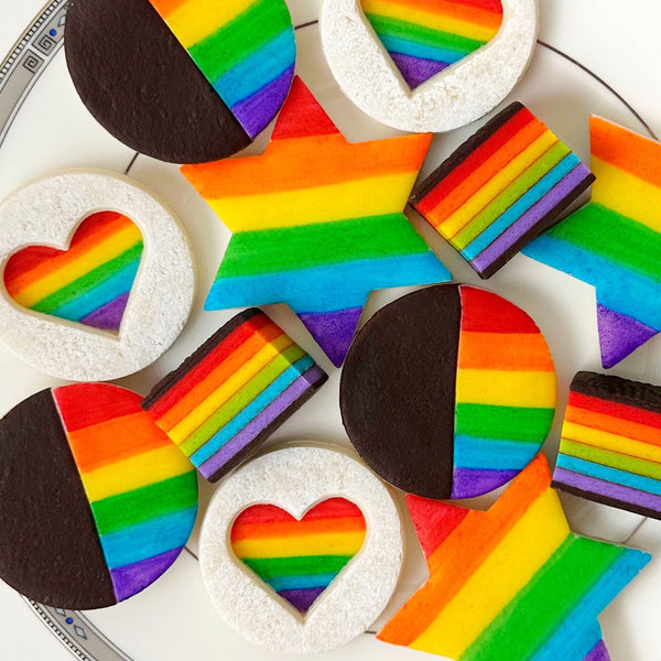jewish pride marzipan cookie collection box  closeup