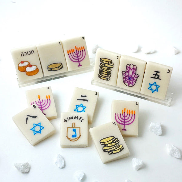 hanukkah mahjong tiles