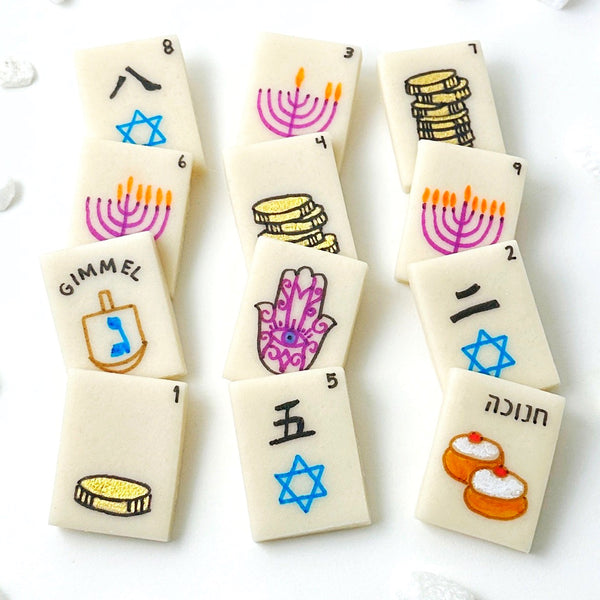 hanukkah mahjong tiles