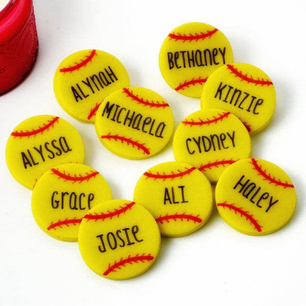 personalized softball tiles layout