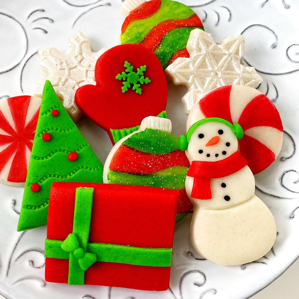 modern christmas tiles