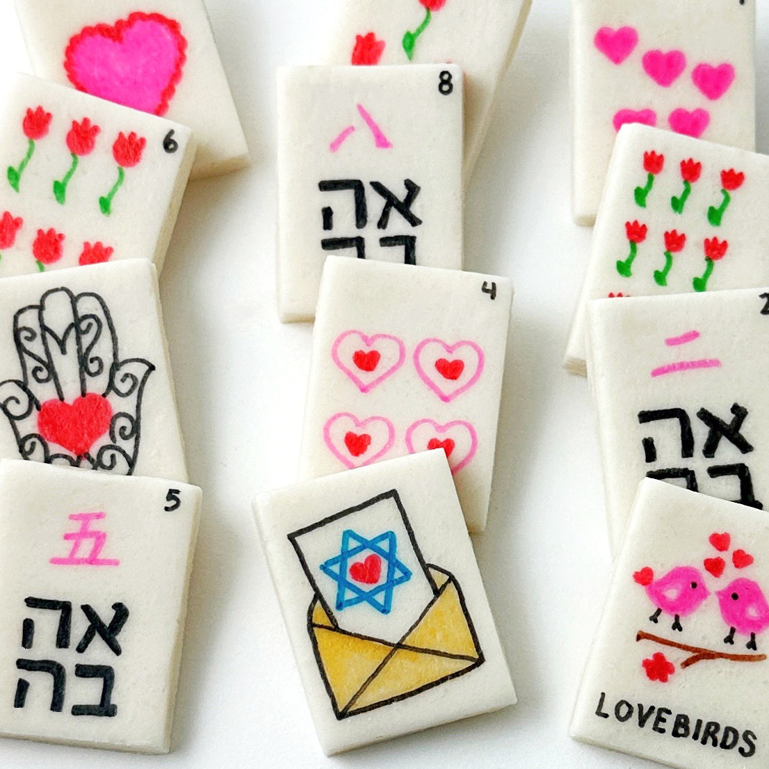 Valentine's Day Marzipan Mahjong Tiles Candy Gift Box | marzipops