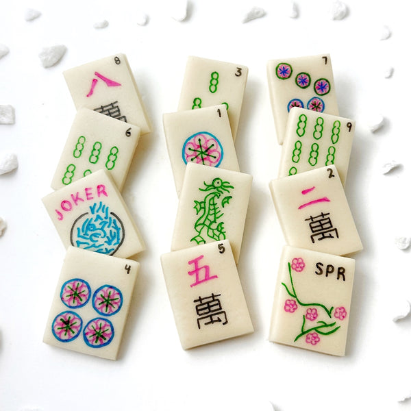 spring mahjong tiles