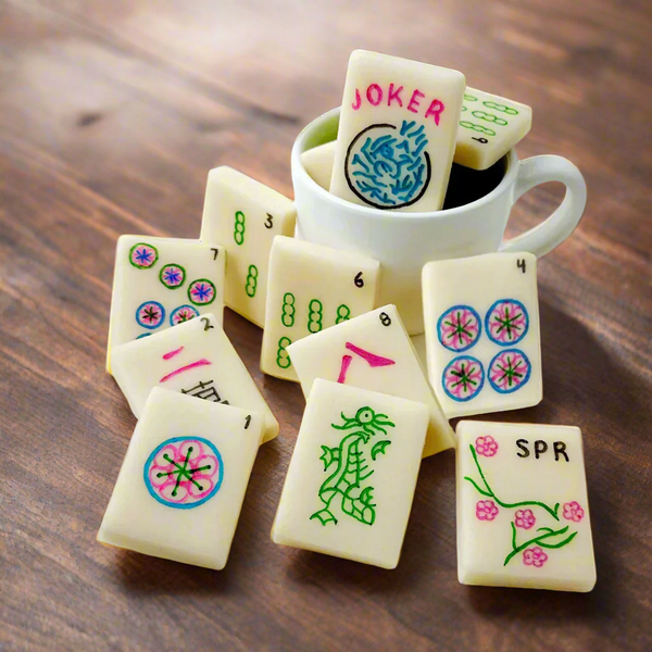 spring mahjong tiles