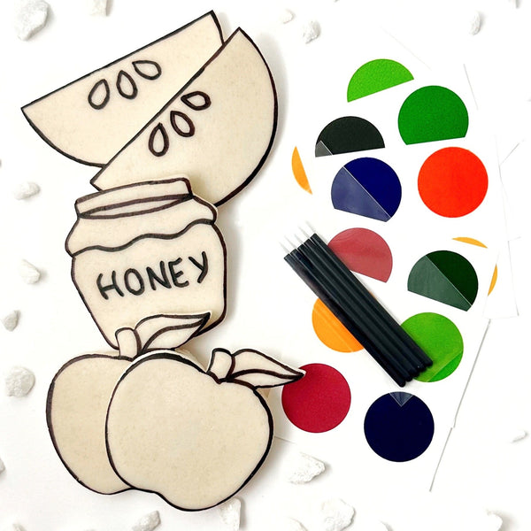 rosh hashanah paint your own marzipan cookies contents