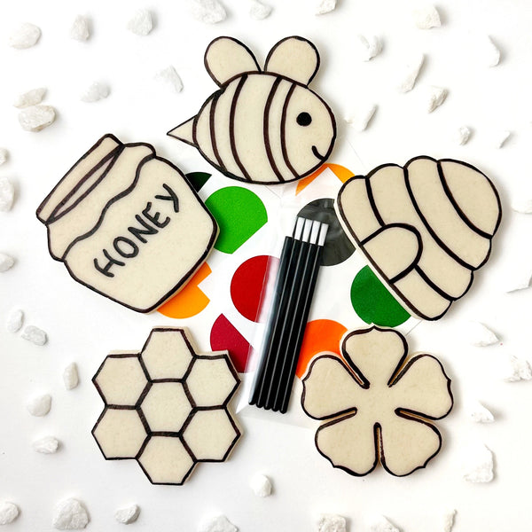 paint your own honeybee collection new all blank