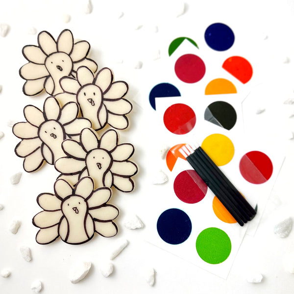 paint your own turkeys set of 5
