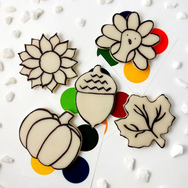 paint your own thanksgiving flatlay