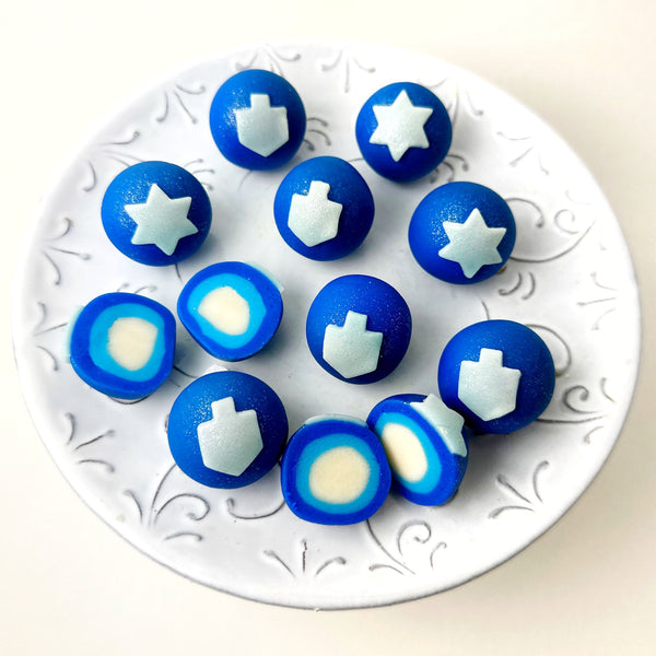 hanukkah truffles top view