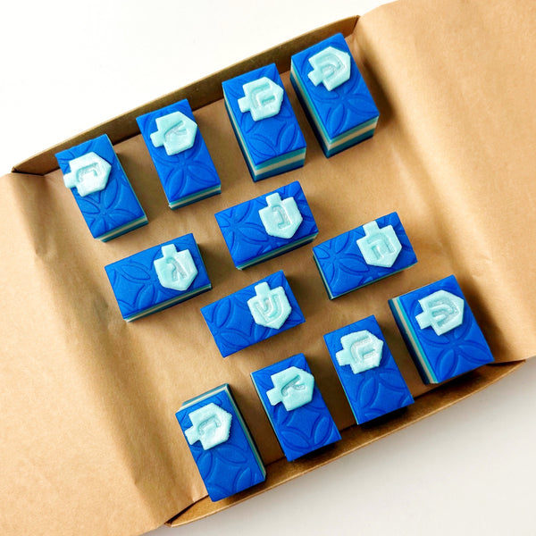 hanukkah dreidel rainbow cookies