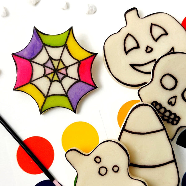 paint your own halloween closeup