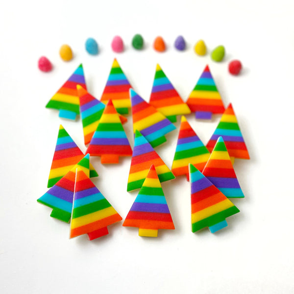 rainbow pride Christmas trees