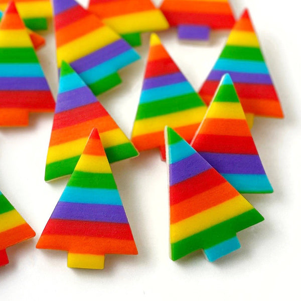 rainbow pride Christmas trees