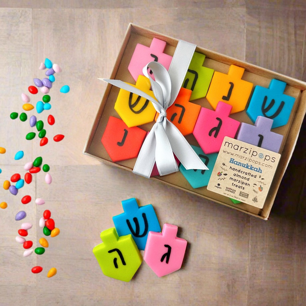 hanukkah colorful dreidel tiles