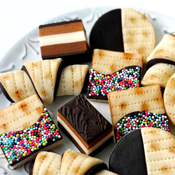 Passover cookie collection closeup