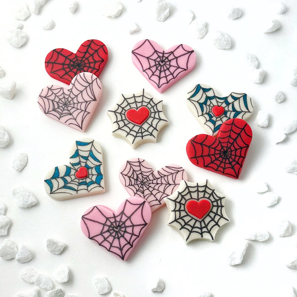 gothic spider web valentine
