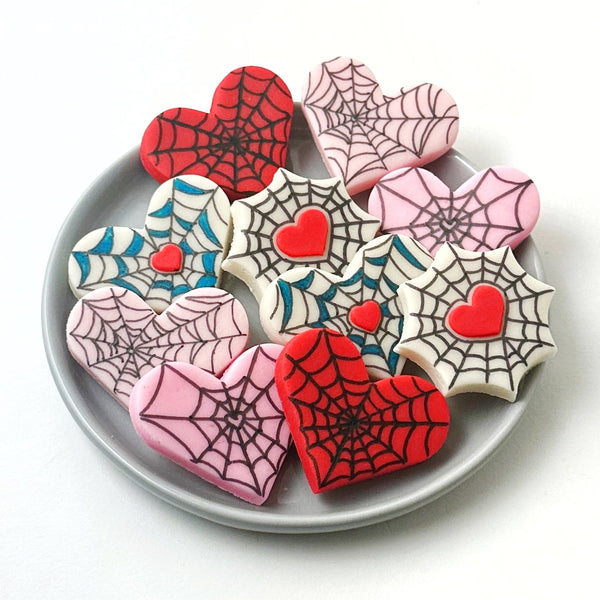 gothic spider web valentine