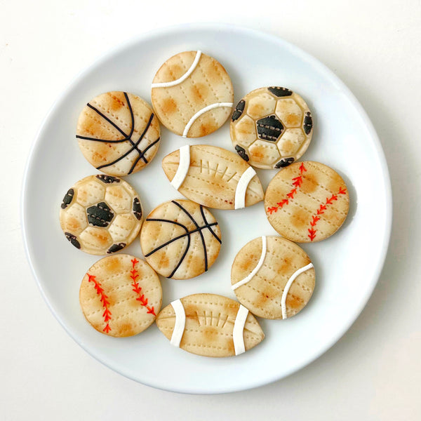 marzipan matzah balls on a plate