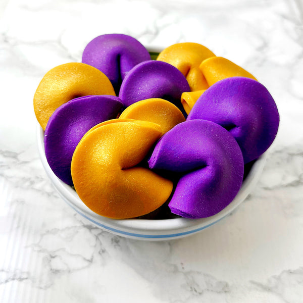 purim sparkly fortune cookies