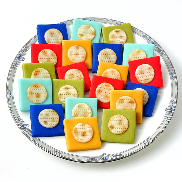 bold passover matzah tiles