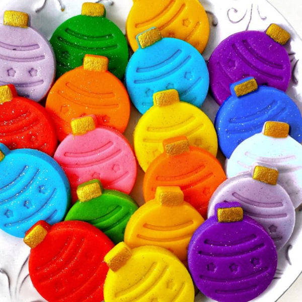 rainbow christmas ornaments