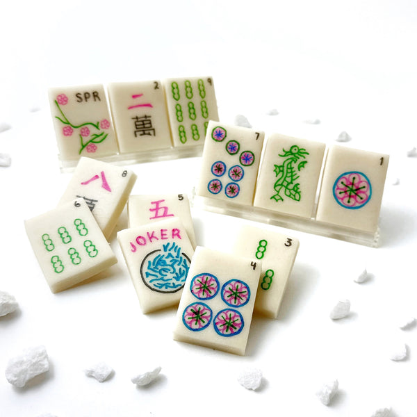 spring mahjong tiles