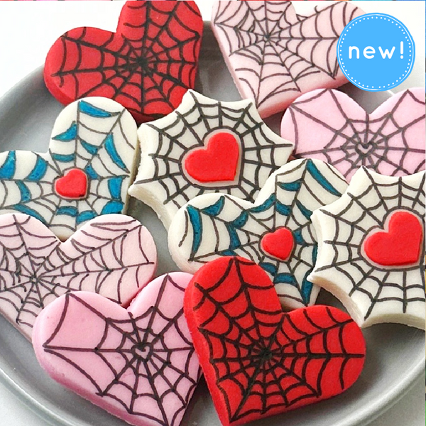 gothic spider web valentine