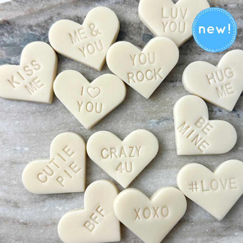 Valentine's Day Conversation Heart Tiles | marzipops