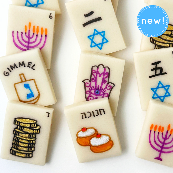 hanukkah mahjong tiles