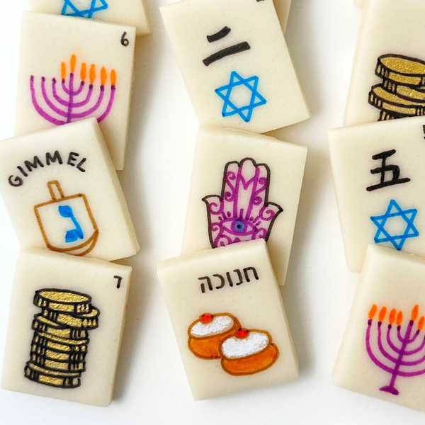 hanukkah mahjong tiles