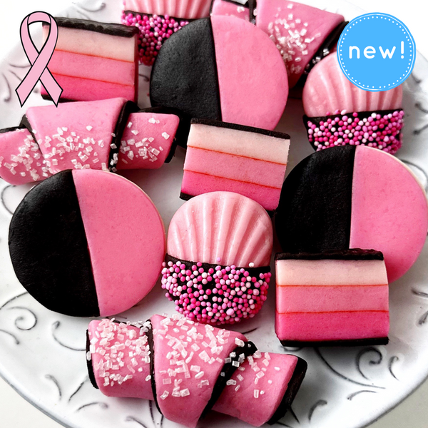 pink marzipan cookies new