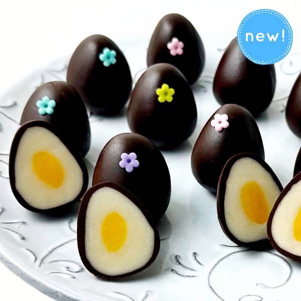 easter egg marzipan truffles