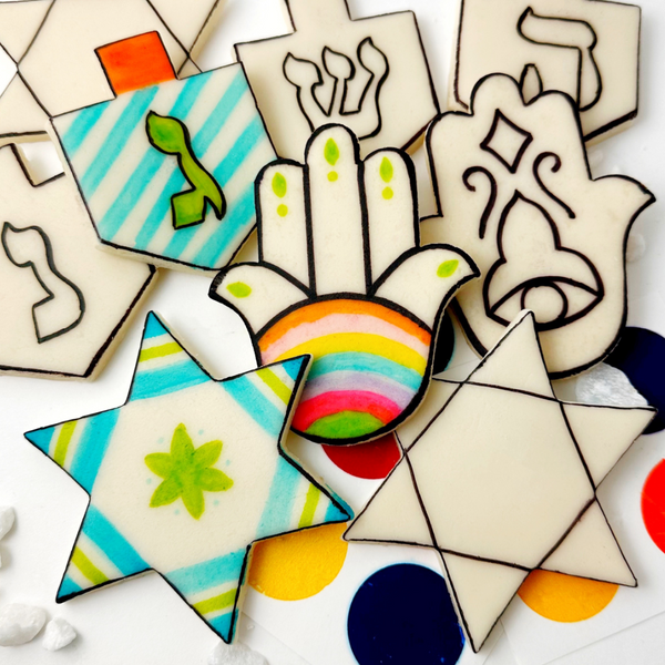 mega hanukkah paint your own closeup